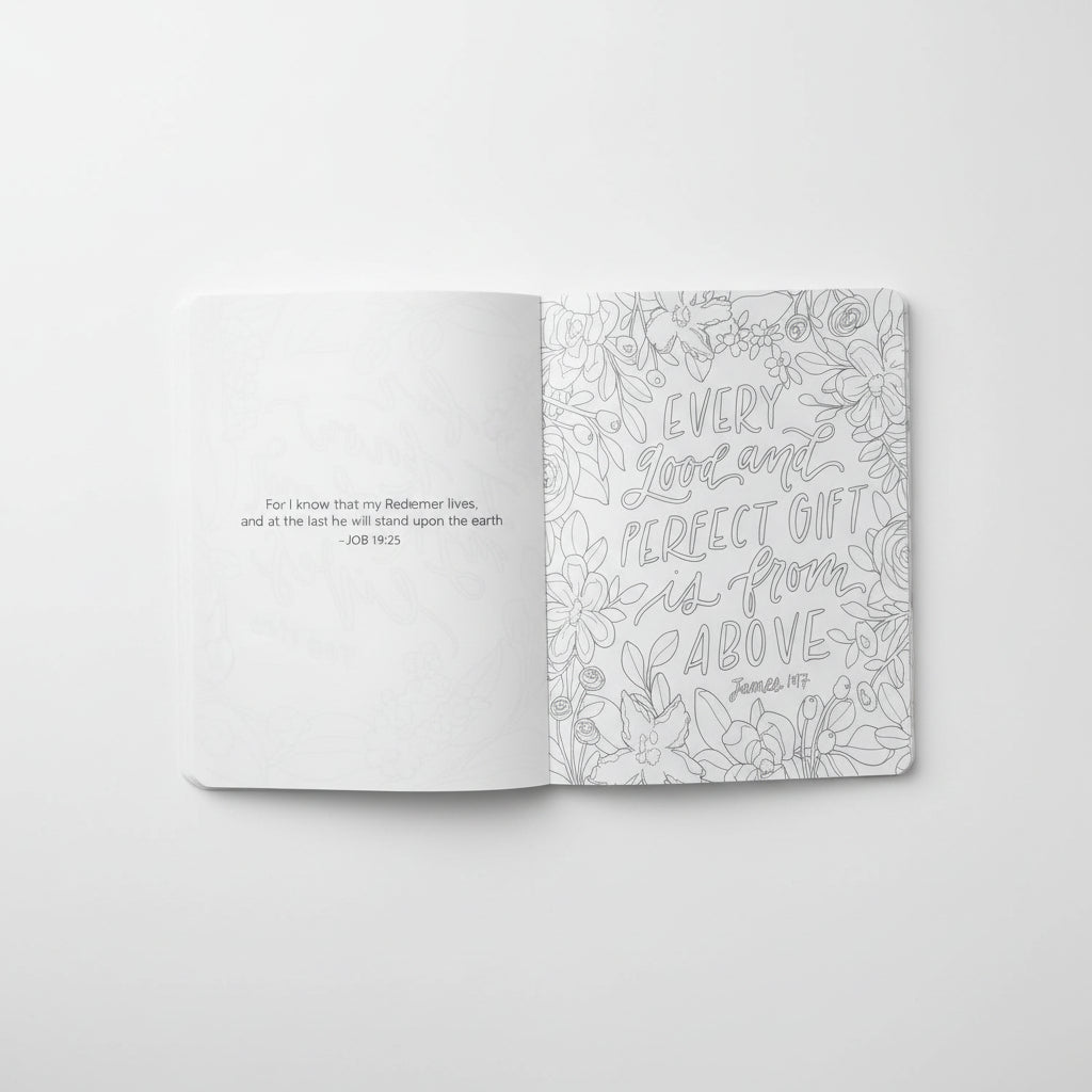 Scriptures and Florals Coloring Book