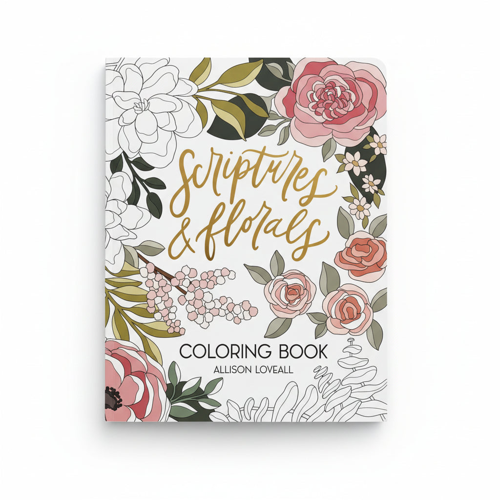Scriptures and Florals Coloring Book
